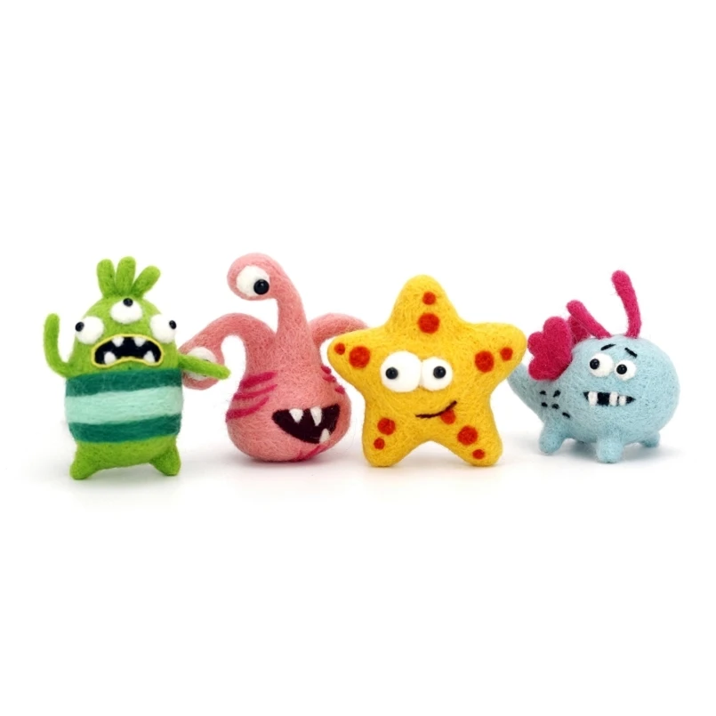 4 Pcs Small Monster Needle Felting Kit Gift Box, Beginner Felting Kit, Handmade Felting Set, Wool Felting Gift, English Manual
4 Pcs Small Monster Needle Felting Kit Gift Box, Beginner Felting Kit, Handmade Felting Set, Wool Felting Gift, English Manual
