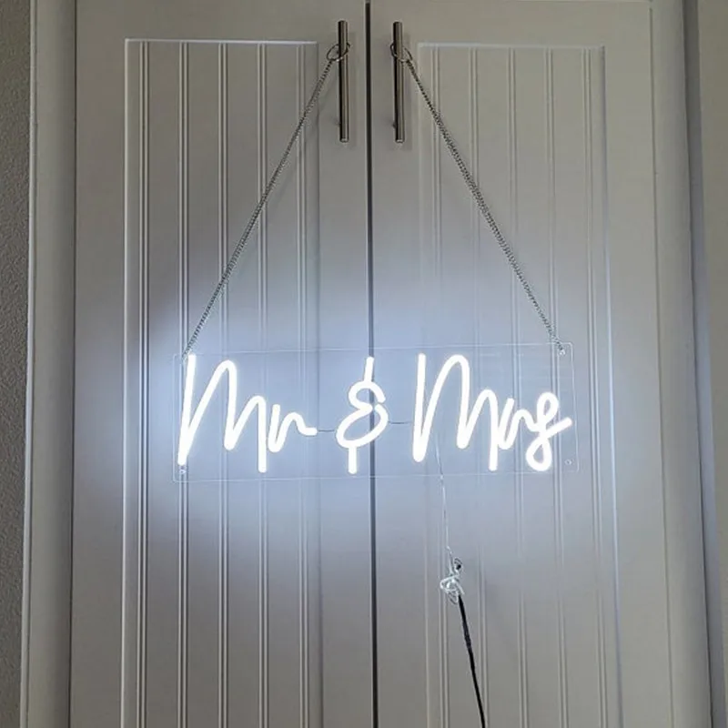 Неоновая вывеска Mr & Mrs, гибкий светодиодный светильник, мероприятия Свадебная вечеринка, свадебное украшение, Настенный декор
Неоновая вывеска Mr & Mrs, гибкий светодиодный светильник, мероприятия Свадебная вечеринка, свадебное украшение, Настенный декор