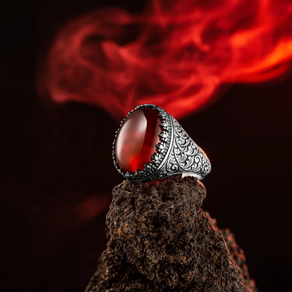 New Authentic Sterling Silver Antique Turkish Oval Red Agate Stone Master Hand Ring Men's Rustic Hallmarked Male Jewelry Gift
New Authentic Sterling Silver Antique Turkish Oval Red Agate Stone Master Hand Ring Men's Rustic Hallmarked Male Jewelry Gift