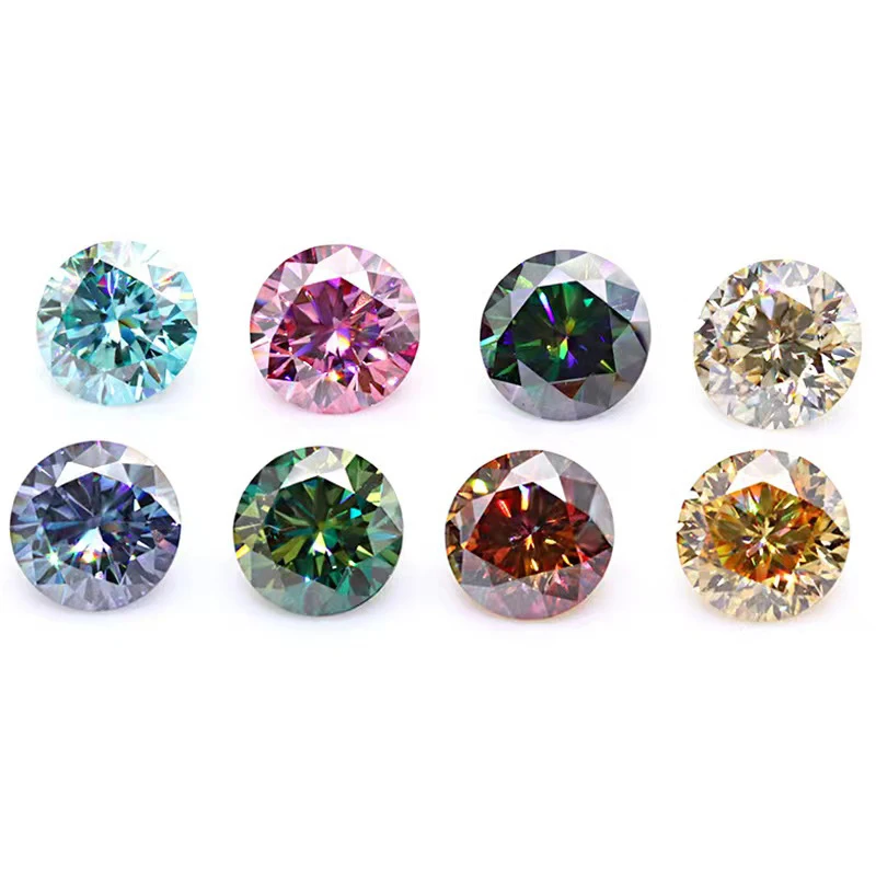 Real 0.5-3 Carat Blue Green Yellow Red Champagne Color Round Cut Moissanite Loose Gemstone Pass Diamond Tester for Diy Jewelry
Real 0.5-3 Carat Blue Green Yellow Red Champagne Color Round Cut Moissanite Loose Gemstone Pass Diamond Tester for Diy Jewelry