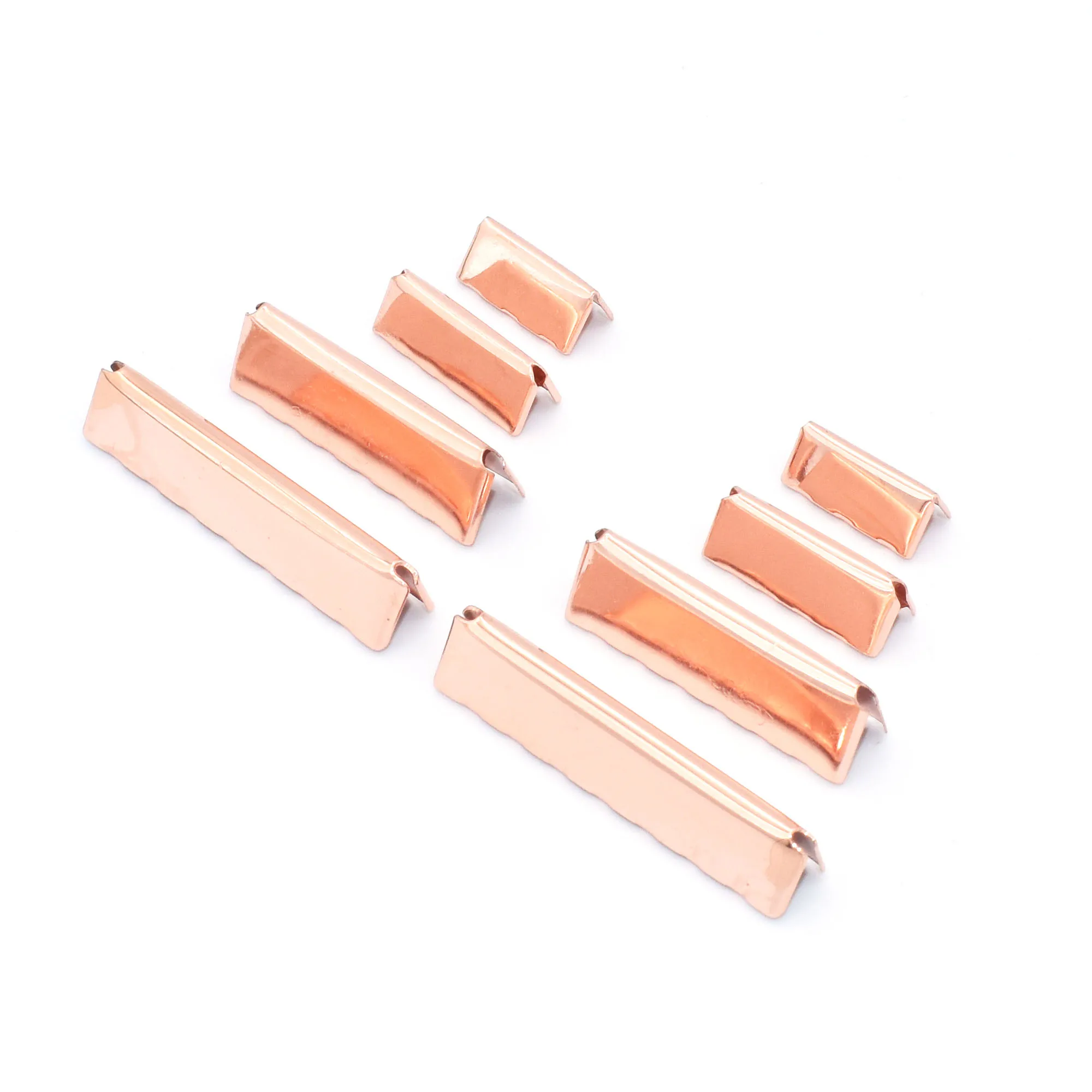 Ribbon Clamp End Clips Lanyard Rose Gold/Gold/Light Gold/Silver End Clamps with Loops Ribbon Cord Rope Clips Key Fob Hardware
Ribbon Clamp End Clips Lanyard Rose Gold/Gold/Light Gold/Silver End Clamps with Loops Ribbon Cord Rope Clips Key Fob Hardware