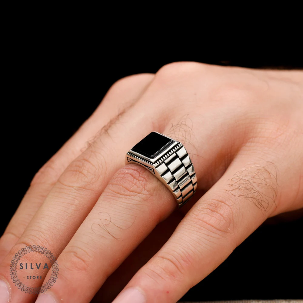 Original 925 Sterling Silver Ring for Men With Onyx Stone. Fashion Jewellery Gift Man Rings All sizes
Original 925 Sterling Silver Ring for Men With Onyx Stone. Fashion Jewellery Gift Man Rings All sizes