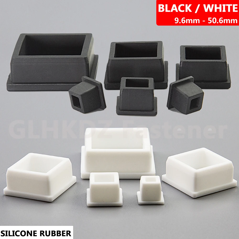 Square 9.6-50.6mm High Temp Silicone Rubber Blind Hole Plug Blanking End Cap Pipe Tube Stopper T-shape Inserts Seals Black White
Square 9.6-50.6mm High Temp Silicone Rubber Blind Hole Plug Blanking End Cap Pipe Tube Stopper T-shape Inserts Seals Black White