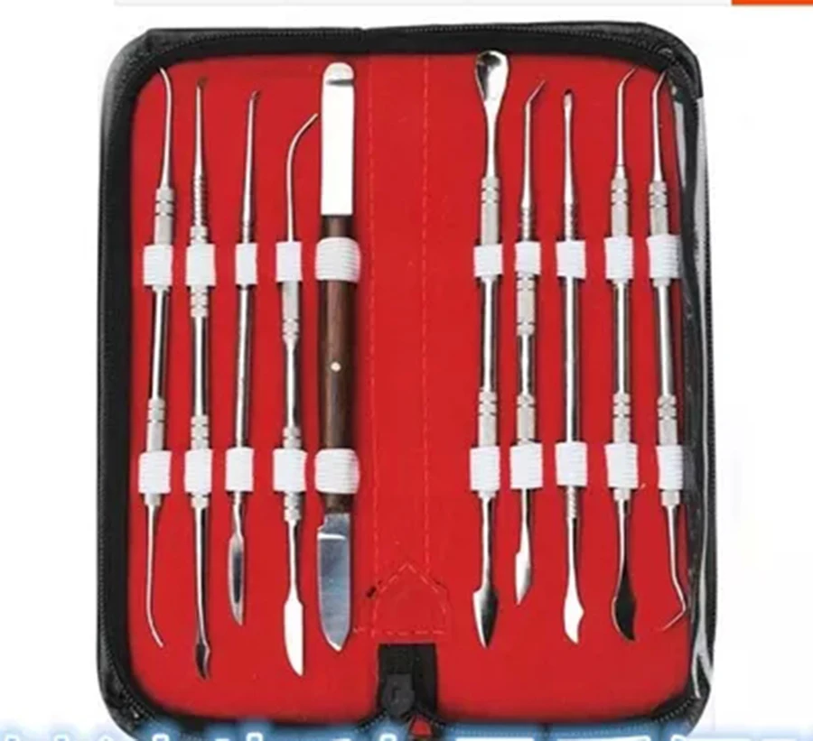 10pcs/set Teeth Wax Carving Instrument Set Dentist Lab Tools Stainless Steel Kit
10pcs/set Teeth Wax Carving Instrument Set Dentist Lab Tools Stainless Steel Kit