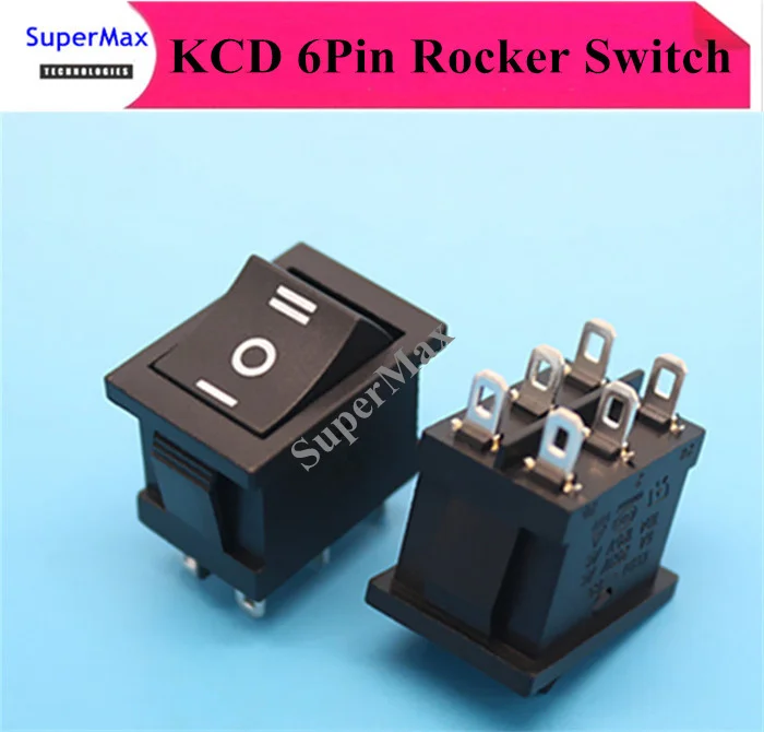 50piecs T85 KCD1-B3 203 AC swicths 6pin electrical rocker switch for electronic equipment
50piecs T85 KCD1-B3 203 AC swicths 6pin electrical rocker switch for electronic equipment