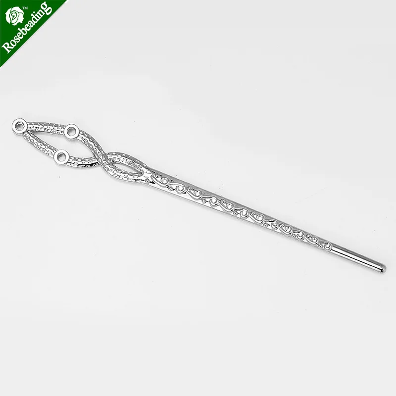 10 metal hair stick pins filigree stamping hole diy hair pin jewelry accessory 130*32mm-100662
10 metal hair stick pins filigree stamping hole diy hair pin jewelry accessory 130*32mm-100662