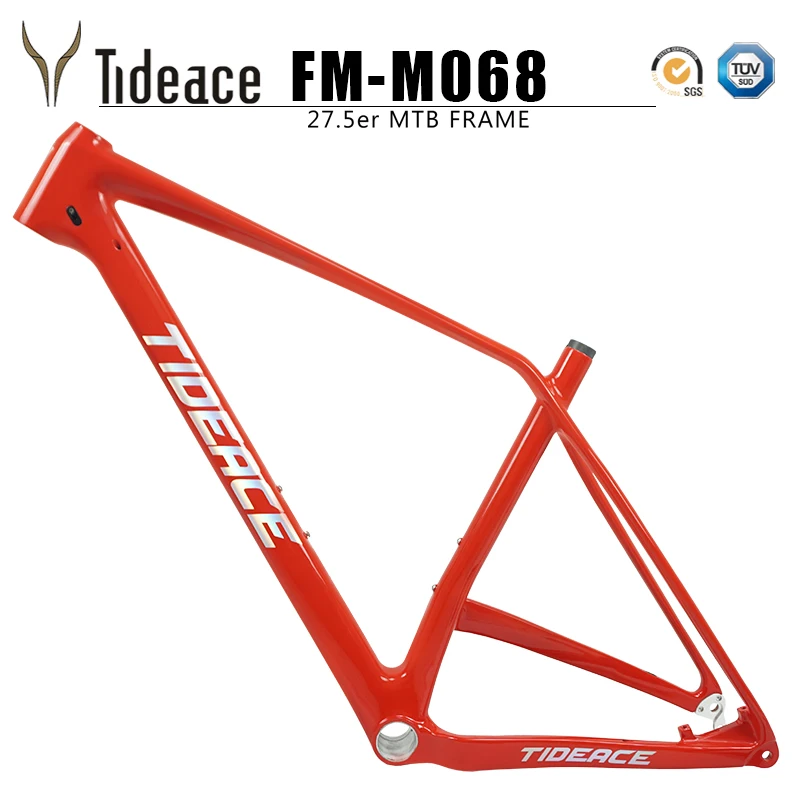 Tideace Hardtail 27.5er MTB Full Carbon Fiber Mountain Bicycle Frame Max 3.0 Tires 27.5 Plus OEM Boost Frames
Tideace Hardtail 27.5er MTB Full Carbon Fiber Mountain Bicycle Frame Max 3.0 Tires 27.5 Plus OEM Boost Frames