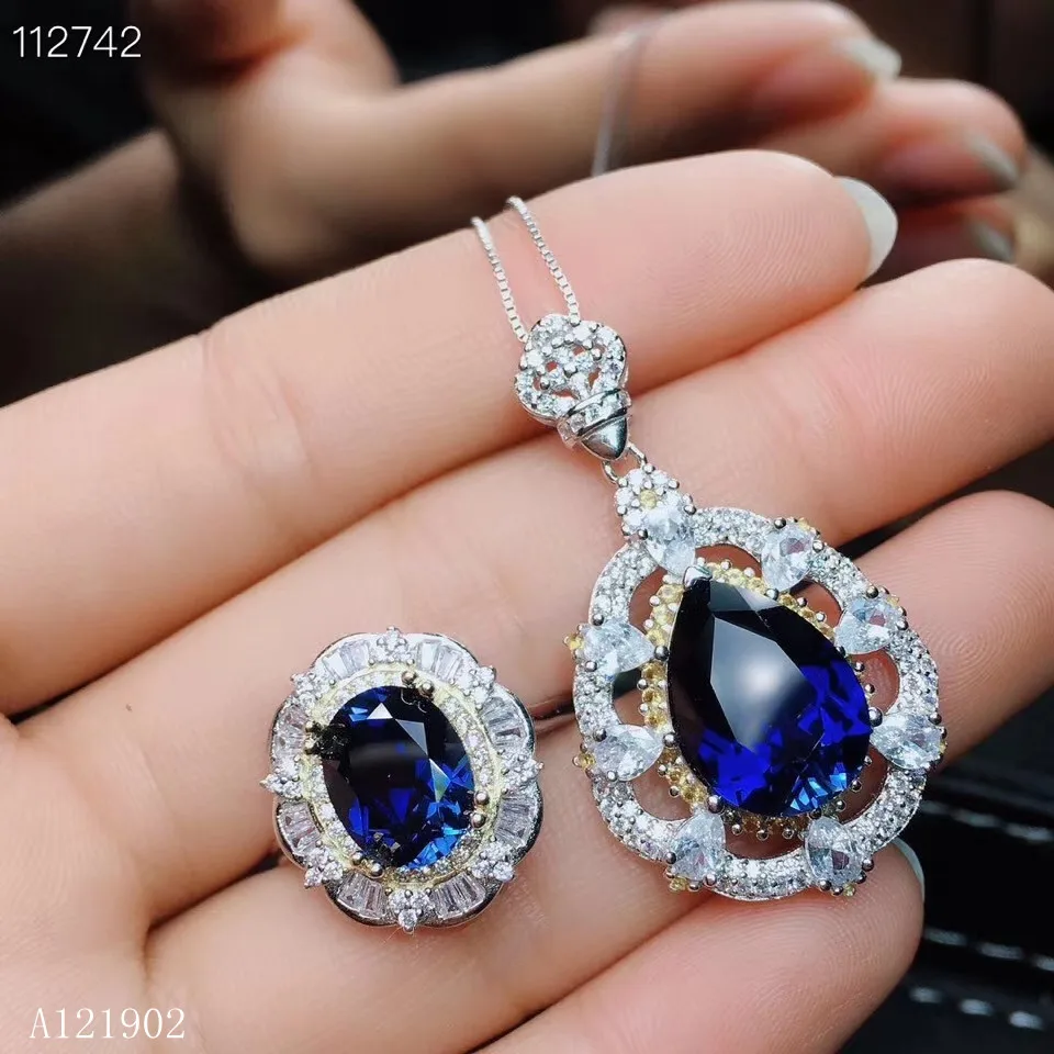 KJJEAXCMY exquisite jewelry 925 sterling silver inlaid natural sapphire ring necklace pendant suit support detection
KJJEAXCMY exquisite jewelry 925 sterling silver inlaid natural sapphire ring necklace pendant suit support detection