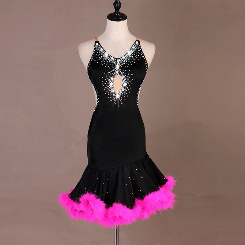 samba latin dance dress women latino dress competition dress tassel latin dress pink black fur Lq056
samba latin dance dress women latino dress competition dress tassel latin dress pink black fur Lq056