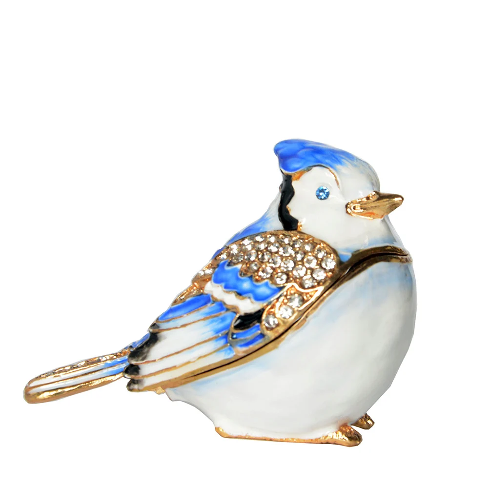 Vintage Blue Jay Bird Jewelry Trinket Box for Ring, Metal Tabletop, Birthday Gift, Collectibles
Vintage Blue Jay Bird Jewelry Trinket Box for Ring, Metal Tabletop, Birthday Gift, Collectibles