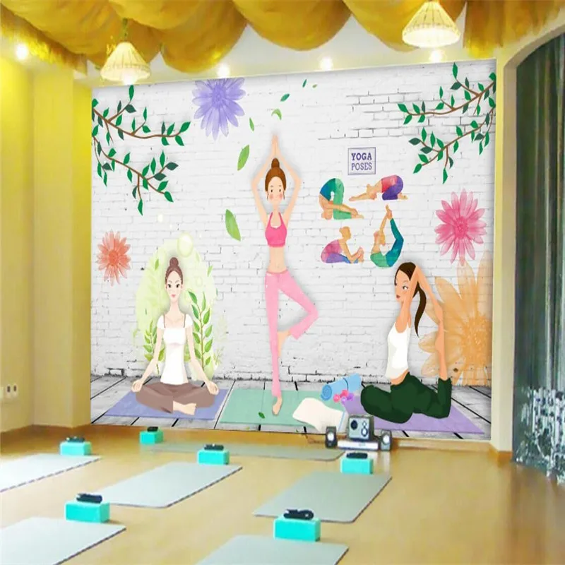 Hand-painted wind Yoga Fitness Club tooling wall professional production wallpaper wallpaper
Hand-painted wind Yoga Fitness Club tooling wall professional production wallpaper wallpaper