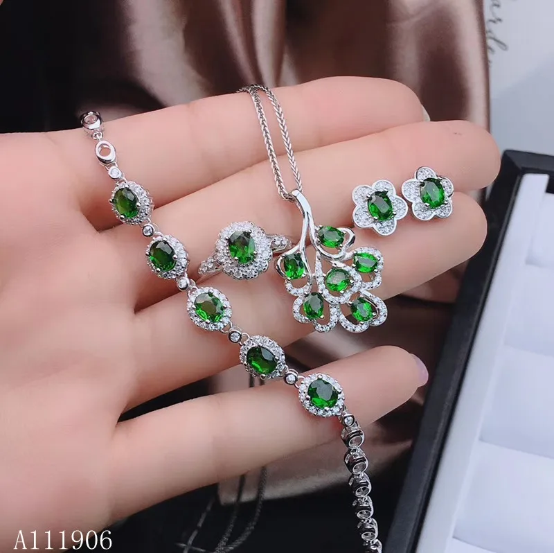 KJJEAXCMY boutique jewelry 925 sterling silver inlaid natural diopside gemstone female pendant necklace bracelet ring earrings s
KJJEAXCMY boutique jewelry 925 sterling silver inlaid natural diopside gemstone female pendant necklace bracelet ring earrings s