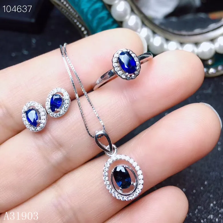 KJJEAXCMY boutique jewelry 925 sterling silver inlaid natural sapphire female ring pendant earrings 3 sets support detection
KJJEAXCMY boutique jewelry 925 sterling silver inlaid natural sapphire female ring pendant earrings 3 sets support detection