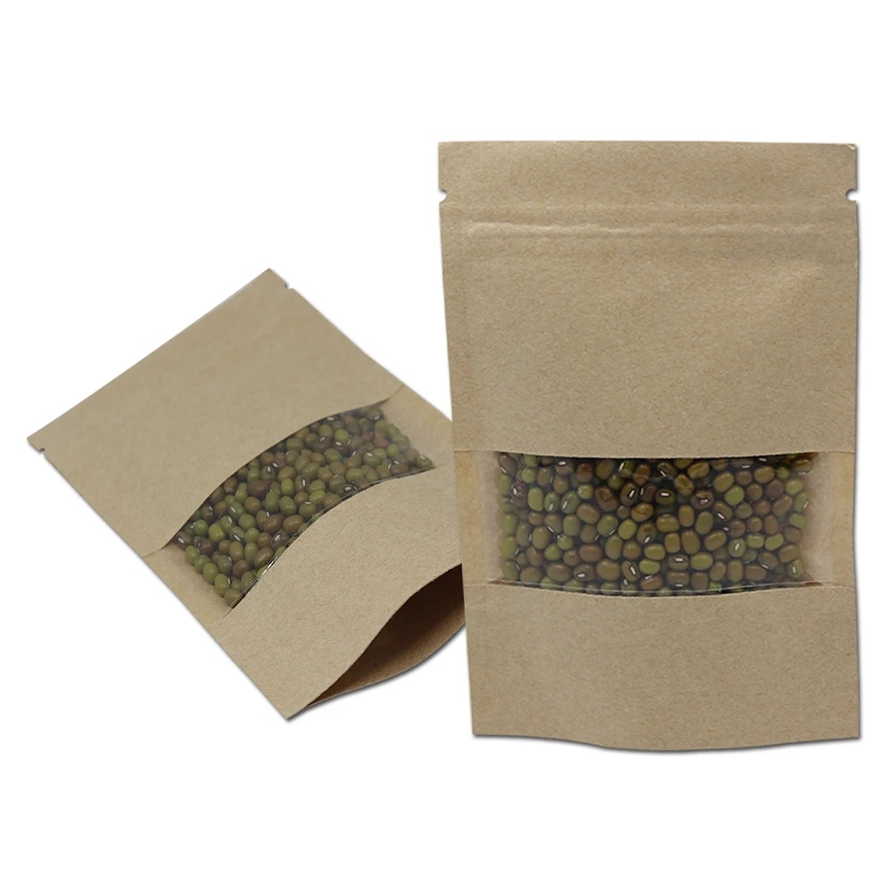 100Pcs 14x20cm Reclosable Zipper Bags Brown Stand Up Kraft Paper Bags Food Tea Coffee Package Bags Moisture Proof for Christmas
100Pcs 14x20cm Reclosable Zipper Bags Brown Stand Up Kraft Paper Bags Food Tea Coffee Package Bags Moisture Proof for Christmas
