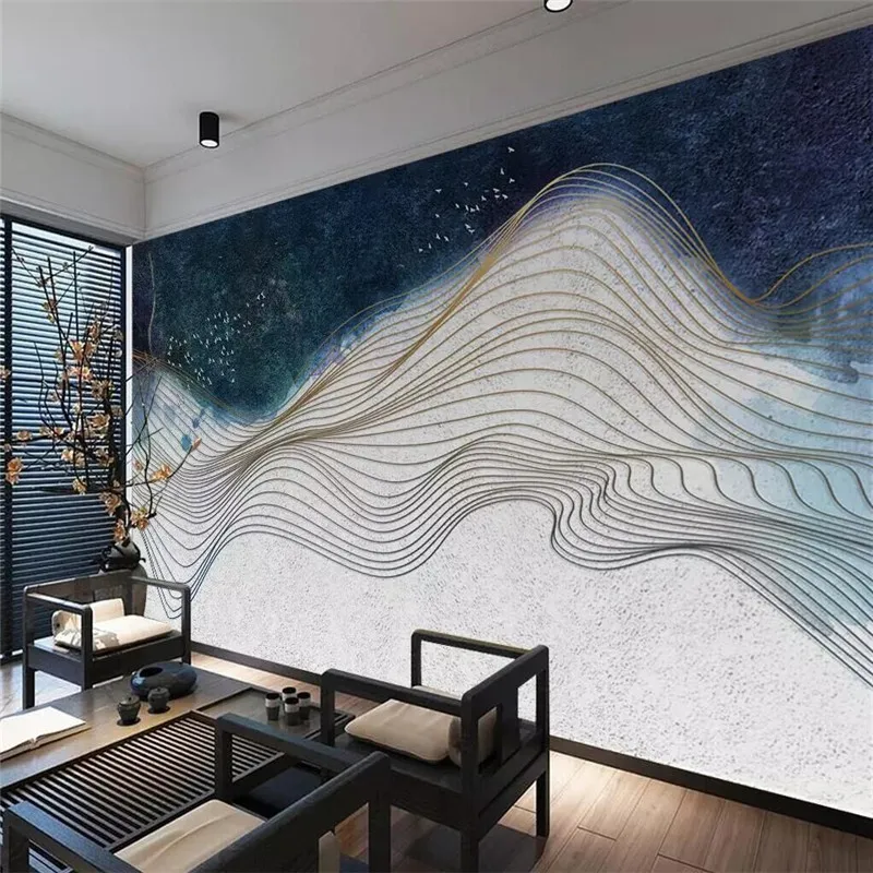 Ink landscape abstract lines living room sofa TV background wall manufacturers wholesale wallpaper mural photo wall
Ink landscape abstract lines living room sofa TV background wall manufacturers wholesale wallpaper mural photo wall