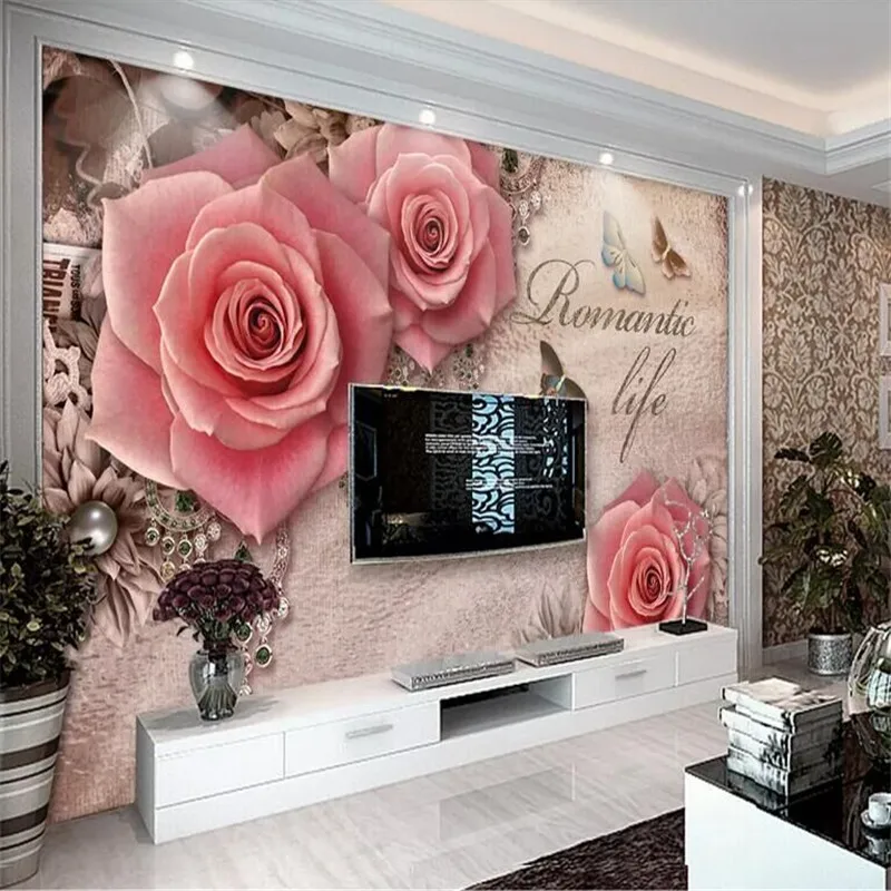 New Retro Stereo Rose Jewelry TV Wall Manufacturers Wholesale Wallpaper Mural Custom Photo Wall
New Retro Stereo Rose Jewelry TV Wall Manufacturers Wholesale Wallpaper Mural Custom Photo Wall