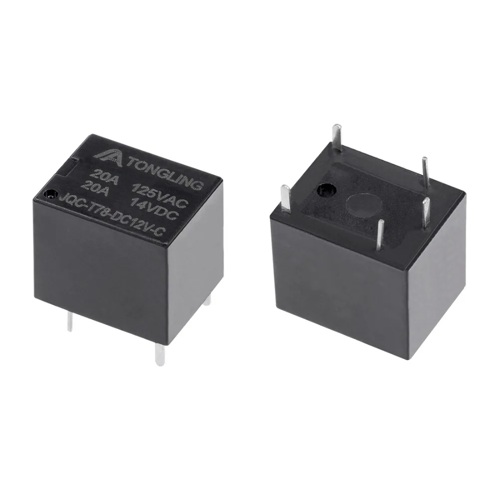 Реле UXCELL, 5 шт., JQC-T78-DC12V-C, 12 В постоянного тока, SPDT, 5 контактов, PCB, электромагнитное реле питания для систем автоматического управления
Реле UXCELL, 5 шт., JQC-T78-DC12V-C, 12 В постоянного тока, SPDT, 5 контактов, PCB, электромагнитное реле питания для систем автоматического управления