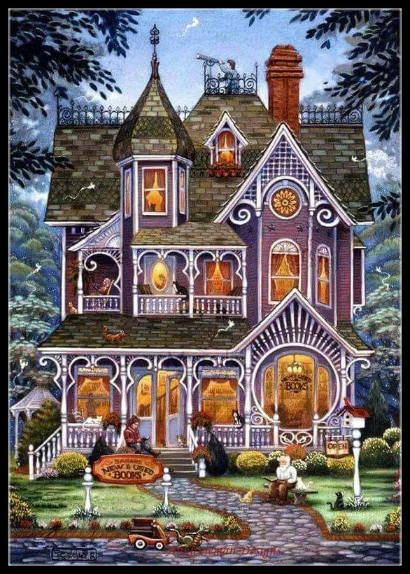 Village Bookstore - Counted Cross Stitch Kits - DMC DIY Handmade Needlework for Embroidery 14 ct Cross Stitch Sets
Village Bookstore - Counted Cross Stitch Kits - DMC DIY Handmade Needlework for Embroidery 14 ct Cross Stitch Sets
