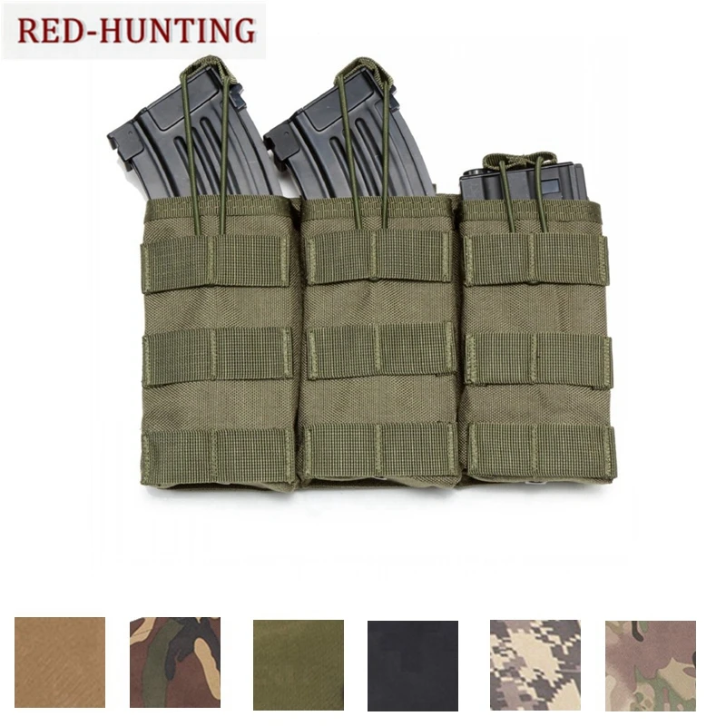 Tactical Triple Open Top Mag Pouch AR/M4 .223/5.56 300Blackout Magazine Holder with Adjustable Bungee Straps Easy Carry and Use
Tactical Triple Open Top Mag Pouch AR/M4 .223/5.56 300Blackout Magazine Holder with Adjustable Bungee Straps Easy Carry and Use