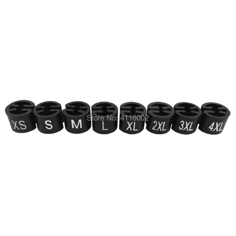 8pcs/set(XS S M...4XL)H:9.8MM Diameter:12mm Plastic Size Ring Garment Label Size Clothing Shop Display Hanger Mark
8pcs/set(XS S M...4XL)H:9.8MM Diameter:12mm Plastic Size Ring Garment Label Size Clothing Shop Display Hanger Mark