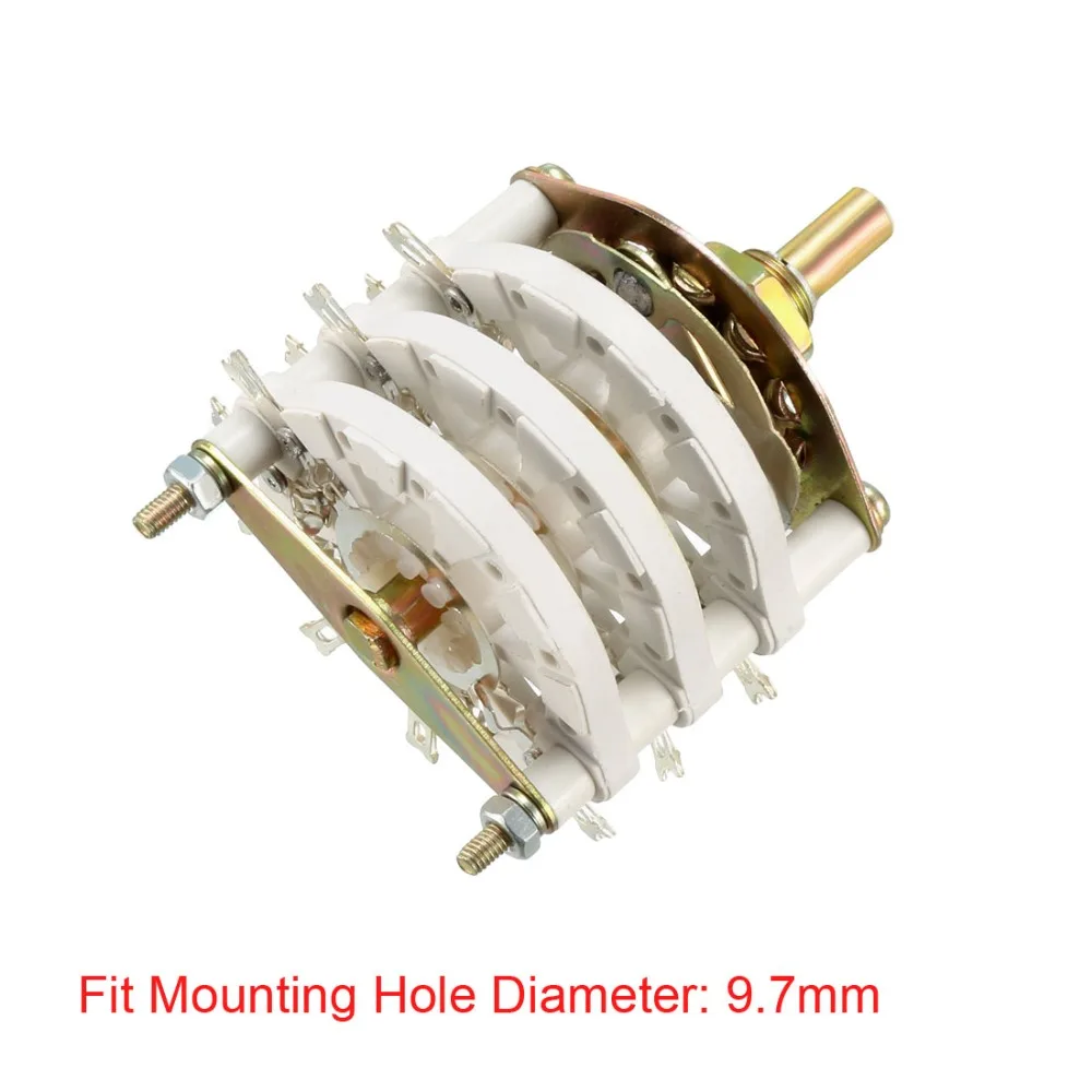 UXCELL 1PCS 1/3 Pole 6/9 Throw Switch 10 Position 1/3 Deck Band Channel Rotary Switch Selector radio TV Electronic Devices Metal
UXCELL 1PCS 1/3 Pole 6/9 Throw Switch 10 Position 1/3 Deck Band Channel Rotary Switch Selector radio TV Electronic Devices Metal