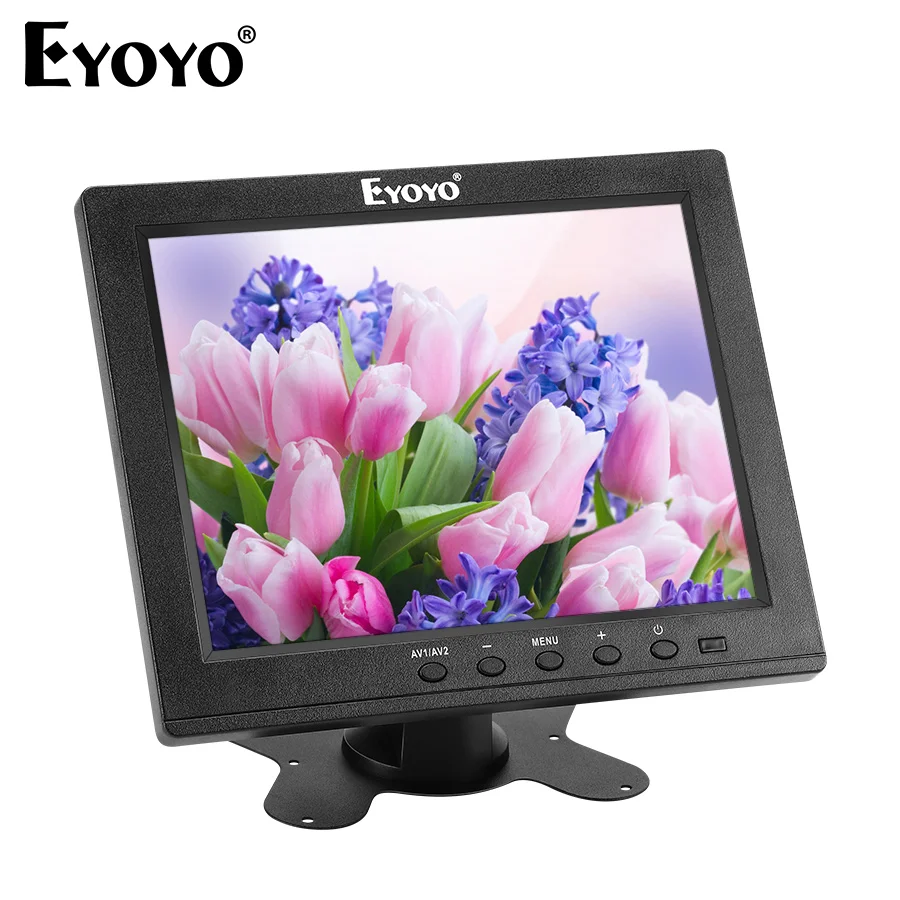 Eyoyo EM08B 8 Inch Portable Mini TV Monitor TFT LCD Screen 1024x768 Display With VGA BNC HDMI For Security Surveillance Monitor
Eyoyo EM08B 8 Inch Portable Mini TV Monitor TFT LCD Screen 1024x768 Display With VGA BNC HDMI For Security Surveillance Monitor