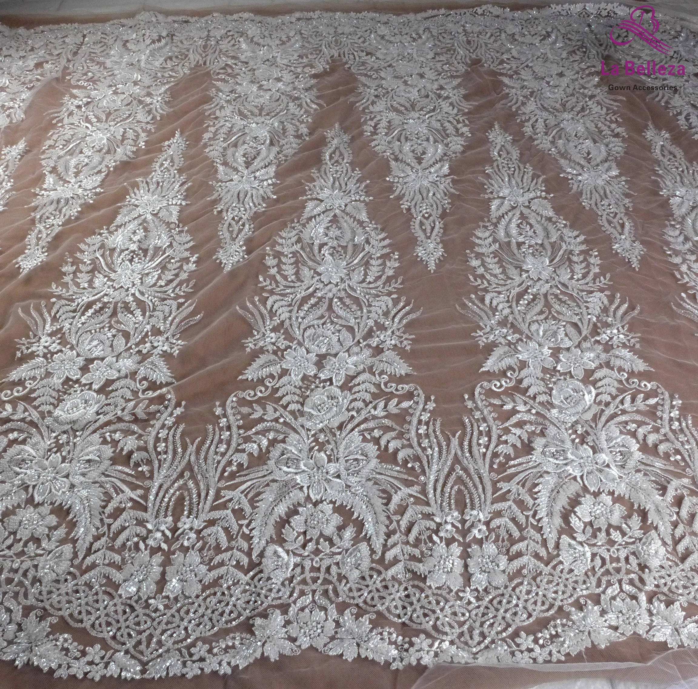 La Belleza hot New fashion bridal lace,heavy beaded lace fabric, white beading wedding dress lace fabric 51'' width 1 yard
La Belleza hot New fashion bridal lace,heavy beaded lace fabric, white beading wedding dress lace fabric 51'' width 1 yard