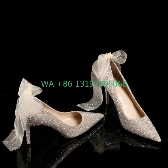 Women's Charming Rose Gold Wedding Shoes Bow Rhinestone 8 cm Stiletto Heels Pointed Toe Wedding Pumps Diamonds bling bling shoes
Women's Charming Rose Gold Wedding Shoes Bow Rhinestone 8 cm Stiletto Heels Pointed Toe Wedding Pumps Diamonds bling bling shoes