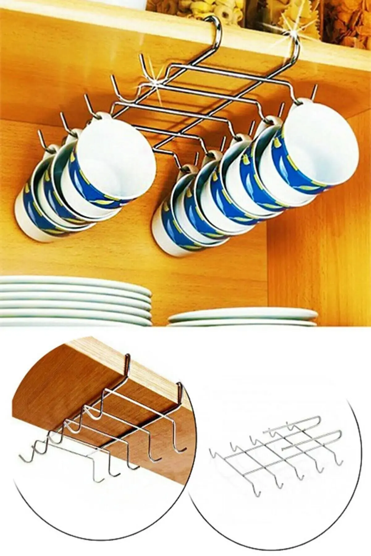 Hooks Cup Holder Iron Kitchen Storage Rack Cupboard Hanging Shelf Cabinet Hanger Removed Bathroom Organizer Holder
Hooks Cup Holder Iron Kitchen Storage Rack Cupboard Hanging Shelf Cabinet Hanger Removed Bathroom Organizer Holder