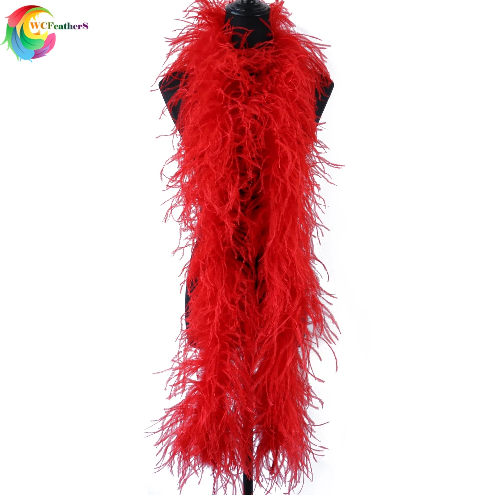 WCFeatherS 6Ply Red Ostrich feather boa Thick feathers Shawl Wedding Scraf Decoration Quality Ostrich Plume Party Supplies
WCFeatherS 6Ply Red Ostrich feather boa Thick feathers Shawl Wedding Scraf Decoration Quality Ostrich Plume Party Supplies