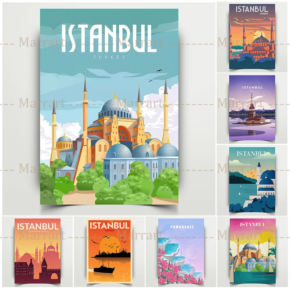 Cappadocia And Antalya Turkey Travel Art Print Istanbul Landmark Building Retro Style Travel Poster Prints Home Decor Wall Art
Cappadocia And Antalya Turkey Travel Art Print Istanbul Landmark Building Retro Style Travel Poster Prints Home Decor Wall Art