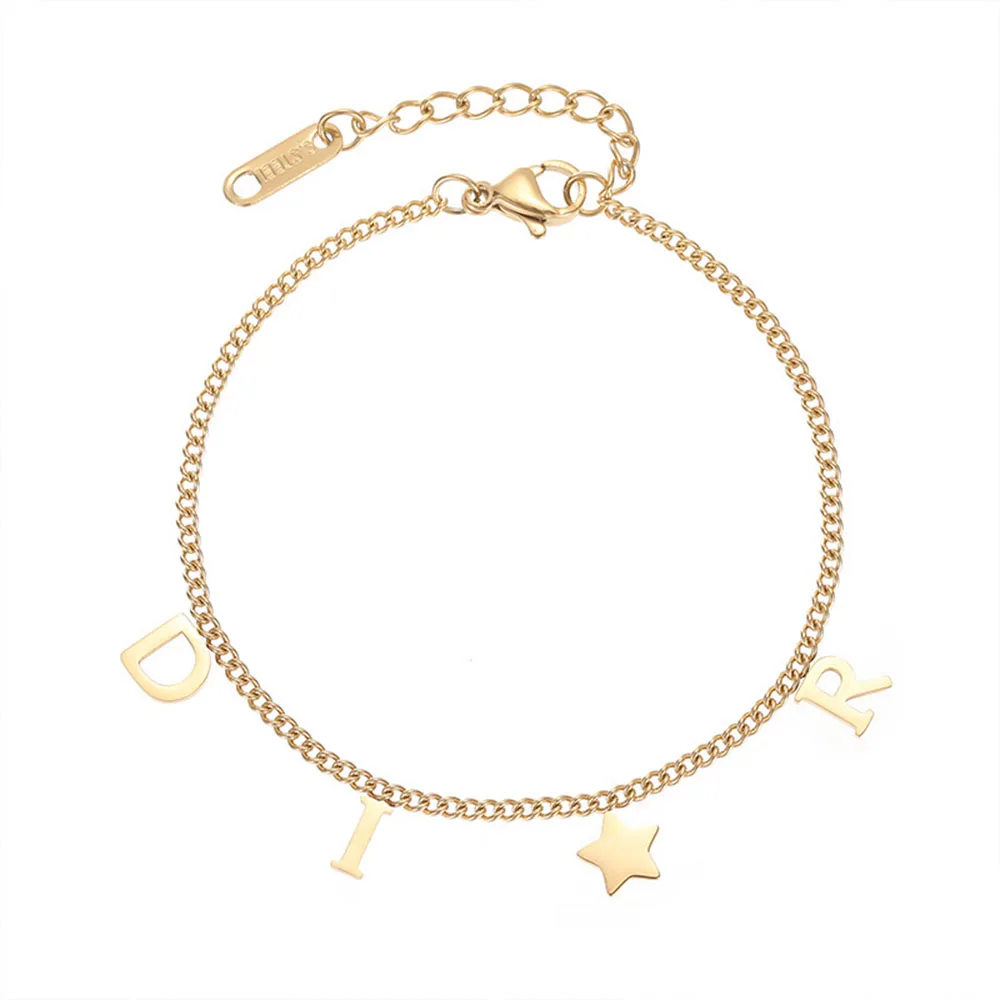 Custom Name Bracelets For Women Stainless Steel Customized Letter Bracelet Personalized Star Bangle Wrist Jewelry Gift
Custom Name Bracelets For Women Stainless Steel Customized Letter Bracelet Personalized Star Bangle Wrist Jewelry Gift