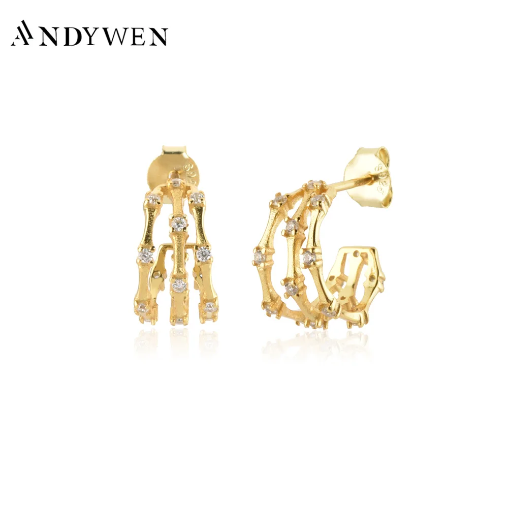ANDYWEN 100% 925 Sterling Silver Three Line Plain Twist Hoops Circle Pendientes Clips Luxury Jewelry Fine Jewels
ANDYWEN 100% 925 Sterling Silver Three Line Plain Twist Hoops Circle Pendientes Clips Luxury Jewelry Fine Jewels