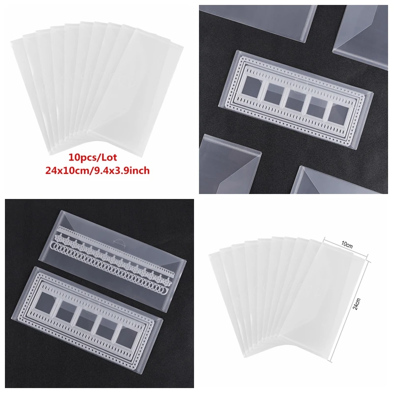 10PCS/SET Long Plastic Storage Pockets For Slimline Cutting Dies Stencils Organizer Holders 2020
10PCS/SET Long Plastic Storage Pockets For Slimline Cutting Dies Stencils Organizer Holders 2020