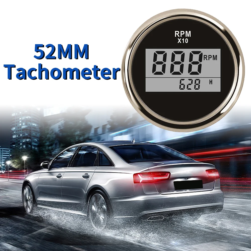 ELING New 52mm Speed sensor Digital Tachometer Engine Hourmeter 0-9990RPM Marine Outboard Truck Car Boat Waterproof RPM Meter
ELING New 52mm Speed sensor Digital Tachometer Engine Hourmeter 0-9990RPM Marine Outboard Truck Car Boat Waterproof RPM Meter