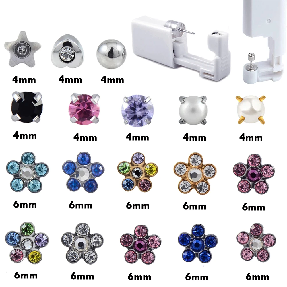 1PC Disposable Sterile Ear Piercer Safe Ear Tragus Piercing Gun Baby NO PAIN ear piercing Insrument tool kit
1PC Disposable Sterile Ear Piercer Safe Ear Tragus Piercing Gun Baby NO PAIN ear piercing Insrument tool kit