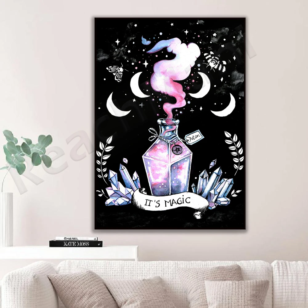 Potions posters, potions, watercolors, images, impressions, moon phases, witchcraft decoration posters 
Potions posters, potions, watercolors, images, impressions, moon phases, witchcraft decoration posters