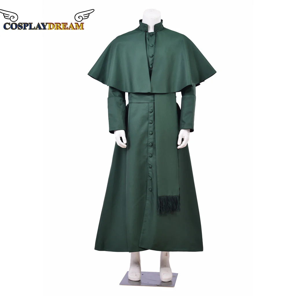 Roman Green Priest Cassock Cosplay Costume Robe Medieval Mens Clergyman Vestments Gothic Wizard Costume Renaissance Priest Cloak
Roman Green Priest Cassock Cosplay Costume Robe Medieval Mens Clergyman Vestments Gothic Wizard Costume Renaissance Priest Cloak