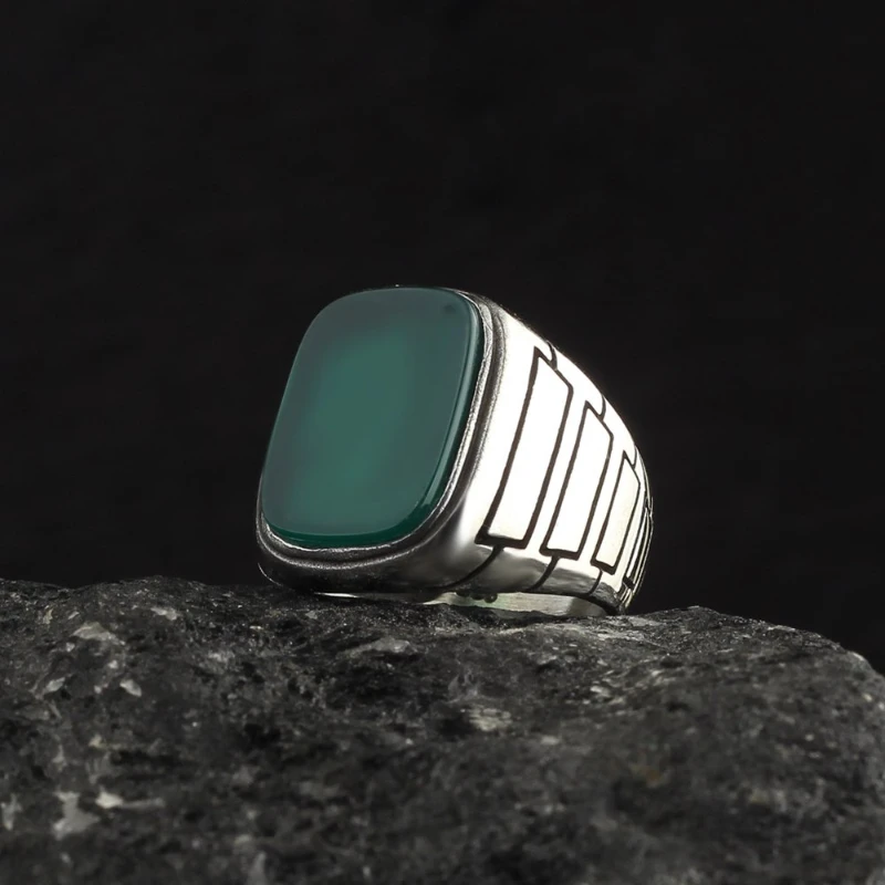 Men's Green Agate Stone Real 925 Sterling Silver Ring Special Design 2022 Summer Winter Fashion All Dimensions Accessory Products Free kargo
Men's Green Agate Stone Real 925 Sterling Silver Ring Special Design 2022 Summer Winter Fashion All Dimensions Accessory Products Free kargo