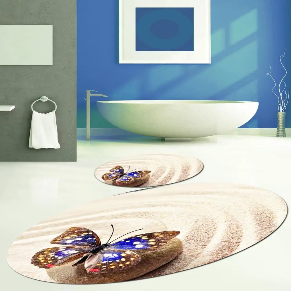 Else Yellow Beach Sand on Blue Butterfly 2 Pcs 3d Pattern Print Bath Mats Anti Slip Soft Washable Bathroom Mat Toilet Rugs
Else Yellow Beach Sand on Blue Butterfly 2 Pcs 3d Pattern Print Bath Mats Anti Slip Soft Washable Bathroom Mat Toilet Rugs