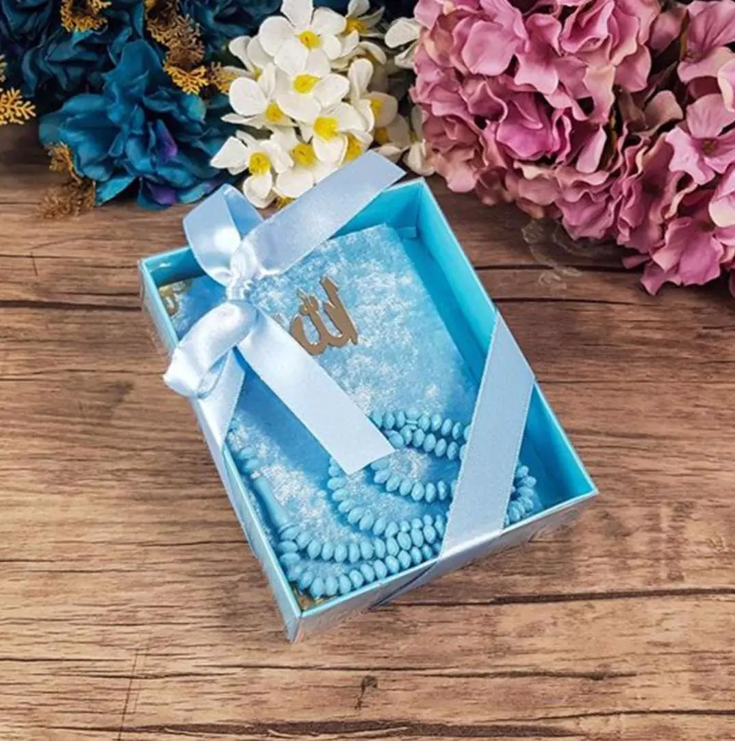 Blue white muslim set Mawlid set worship muslim travel mat rosary muslim islamic arabic Yasin Sheriff Yasini Şerif prayer book
Blue white muslim set Mawlid set worship muslim travel mat rosary muslim islamic arabic Yasin Sheriff Yasini Şerif prayer book