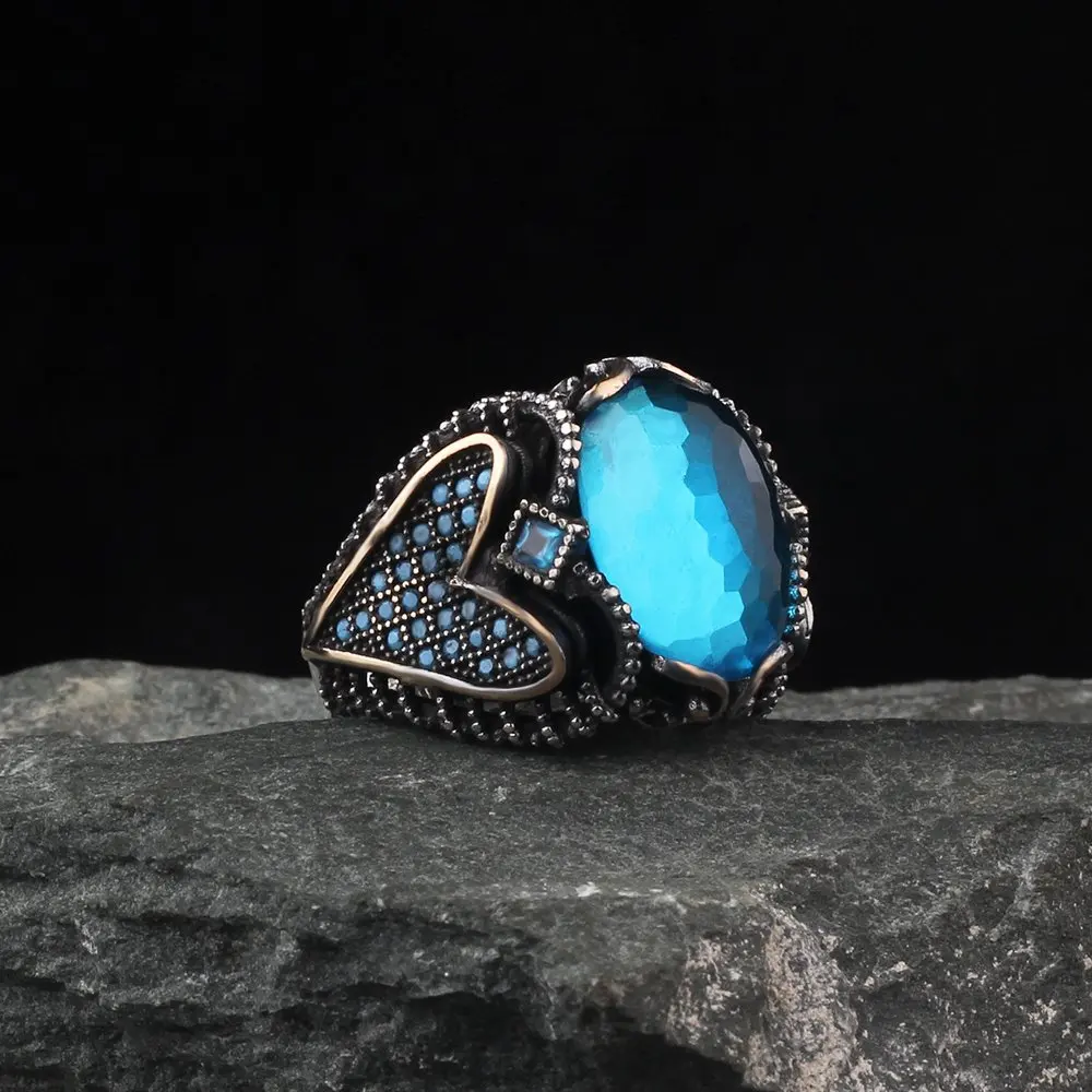 Free Shipping, MEN 'S 925 Sterling Silver Ring, Zircon Stone, For Men Gift Jewelry, made in Turkey Real Natural Stone Fashion Accessories
Free Shipping, MEN 'S 925 Sterling Silver Ring, Zircon Stone, For Men Gift Jewelry, made in Turkey Real Natural Stone Fashion Accessories