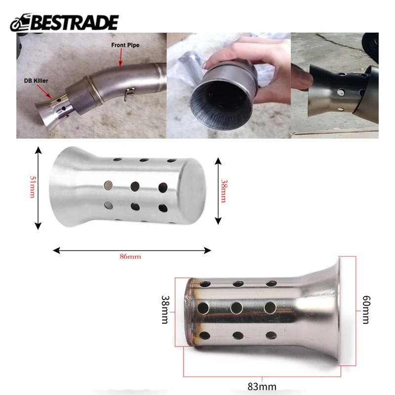 51mm/60mm Removable DB Killer Universal Motorcycle Muffler DB Killer Exhaust Pipe Adjustable Silencer Baffle Slip On
51mm/60mm Removable DB Killer Universal Motorcycle Muffler DB Killer Exhaust Pipe Adjustable Silencer Baffle Slip On