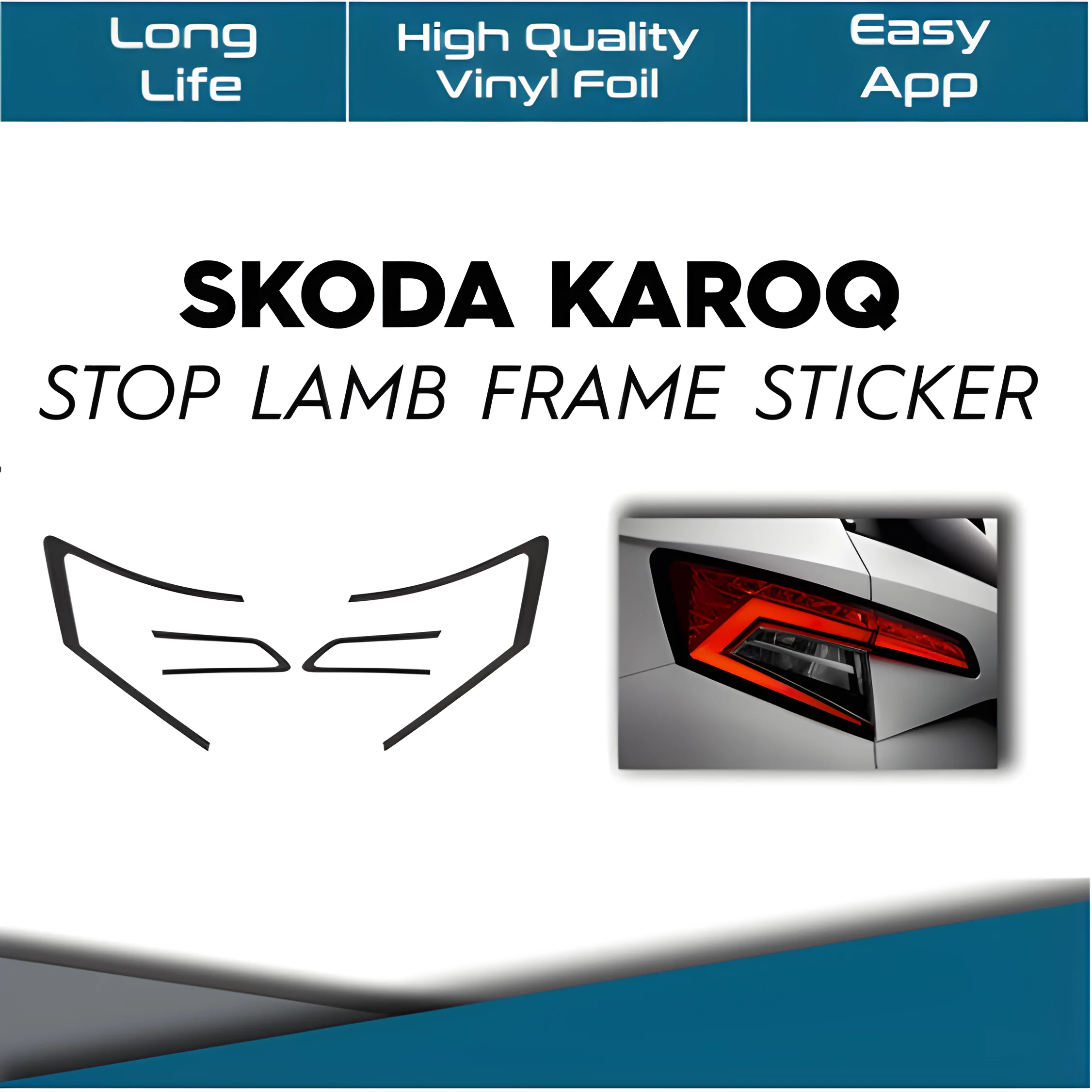 For SKODA KAROQ Stop Lamp Frame Emblem Logo Sticker Adhesive Label Tuning Exterior Accessoire Voiture, Cute Car Accessories
For SKODA KAROQ Stop Lamp Frame Emblem Logo Sticker Adhesive Label Tuning Exterior Accessoire Voiture, Cute Car Accessories