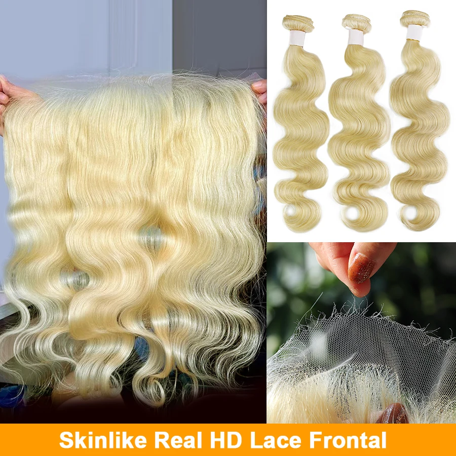 613 Body Wave Bundles With 5x5 HD Transparent Lace Frontal 3 Bundles with 13x4 Ear to Ear HD Lace Frontal Closure Human Hair
613 Body Wave Bundles With 5x5 HD Transparent Lace Frontal 3 Bundles with 13x4 Ear to Ear HD Lace Frontal Closure Human Hair