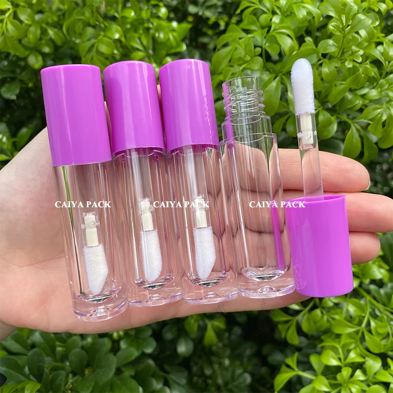 5ml cute makeup pacakging purple empty lip gloss packaging lip balm containers with thick clear wand
5ml cute makeup pacakging purple empty lip gloss packaging lip balm containers with thick clear wand
