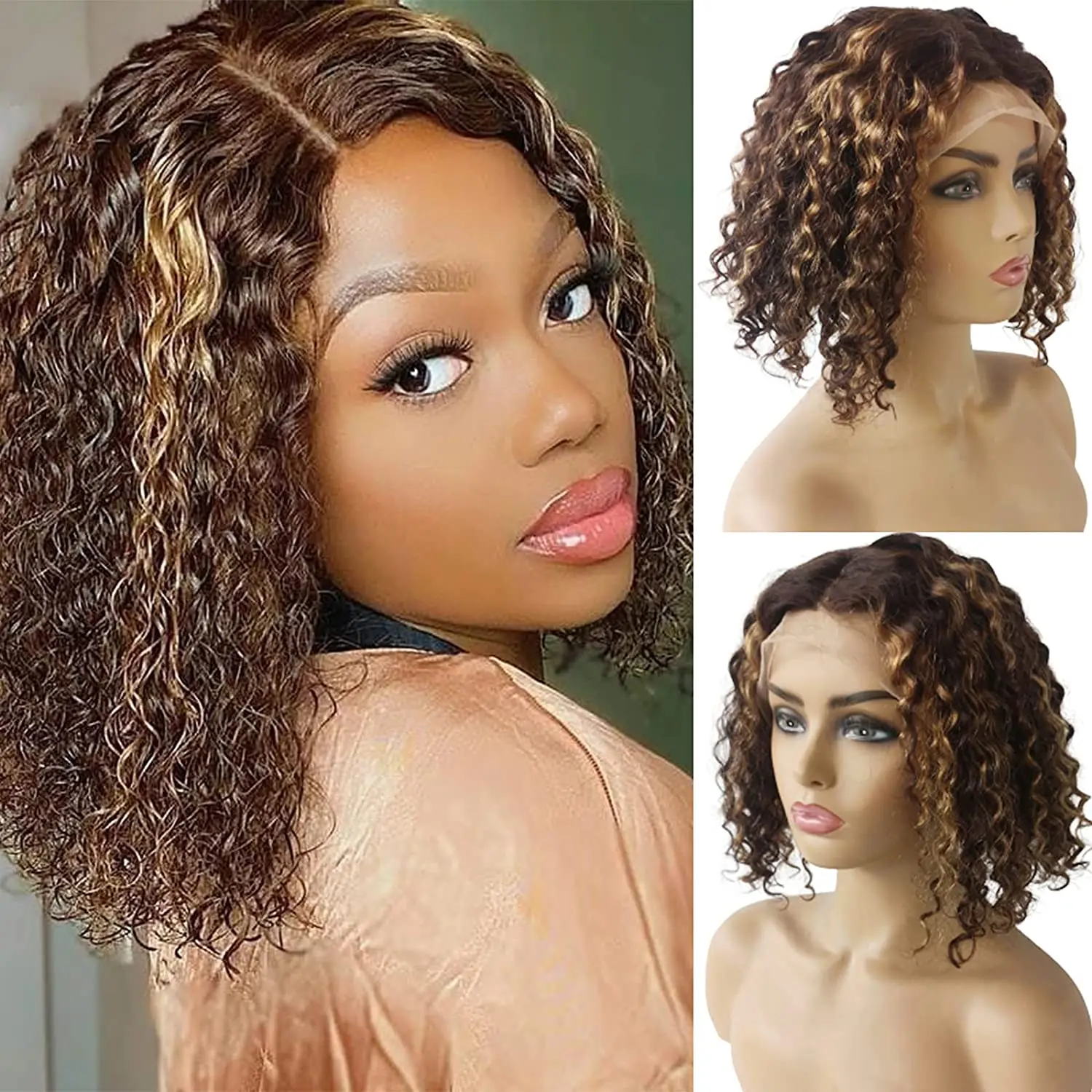 Curly Highlight Bob Wigs T Part Human Hair Wig Brazilian Highlight Ombre Middle Part Lace Human Hair Bob Wig For Black Women
Curly Highlight Bob Wigs T Part Human Hair Wig Brazilian Highlight Ombre Middle Part Lace Human Hair Bob Wig For Black Women