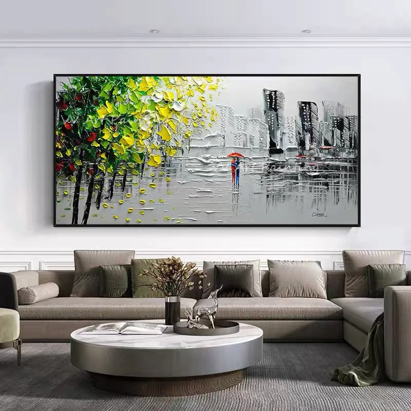Simple Pure Knife Street Heavy Builiding with Tree Landscape Oil Painting Photo Wall Arts Living Room Gift Decoration Artwork
Simple Pure Knife Street Heavy Builiding with Tree Landscape Oil Painting Photo Wall Arts Living Room Gift Decoration Artwork