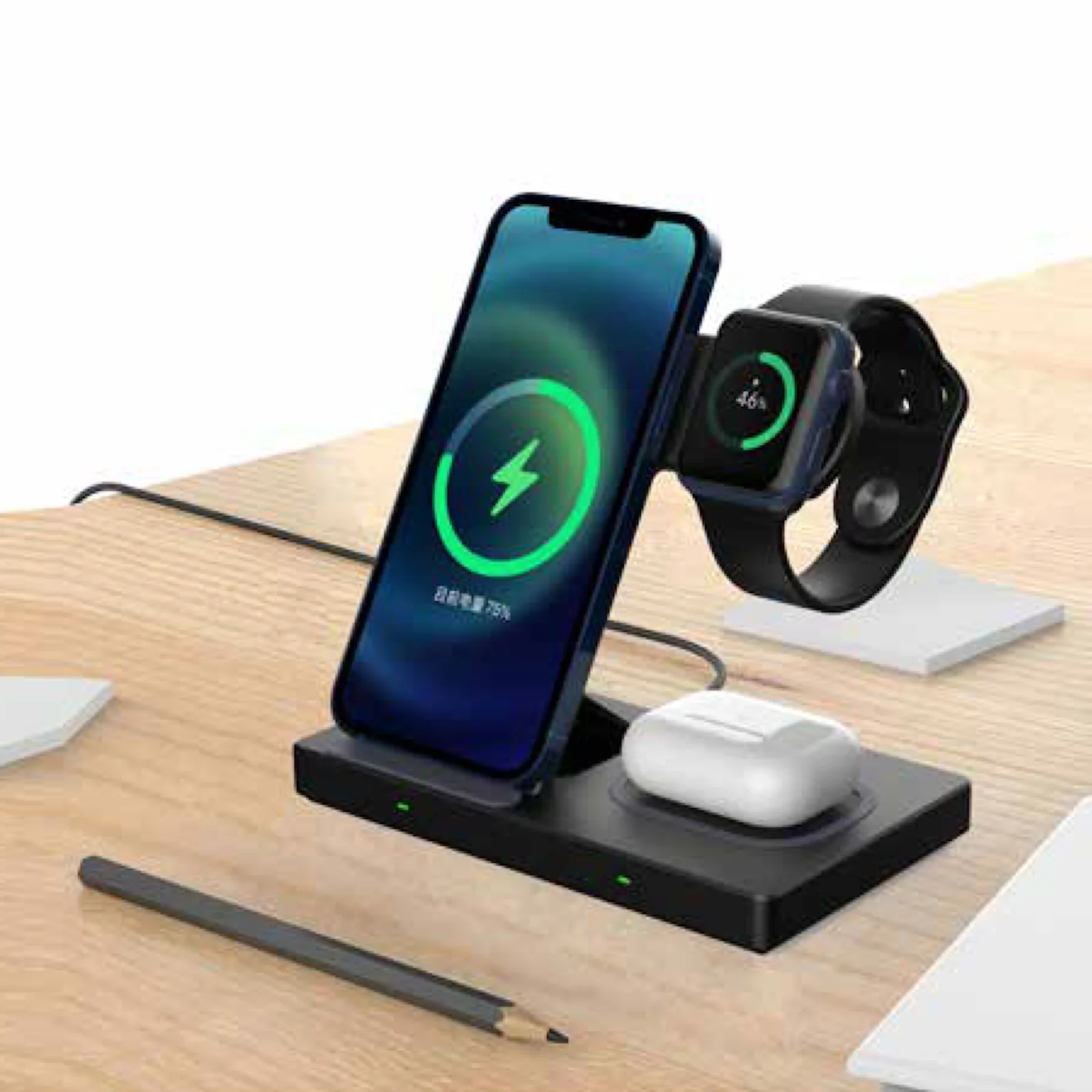 VF16 Wireless Charger, 4 in 1 Fast Charging Station for Samsung Galaxy Watch 3/Gear/Buds/Note 20/S21 for iPhone 11/12/13 Pro Max
VF16 Wireless Charger, 4 in 1 Fast Charging Station for Samsung Galaxy Watch 3/Gear/Buds/Note 20/S21 for iPhone 11/12/13 Pro Max