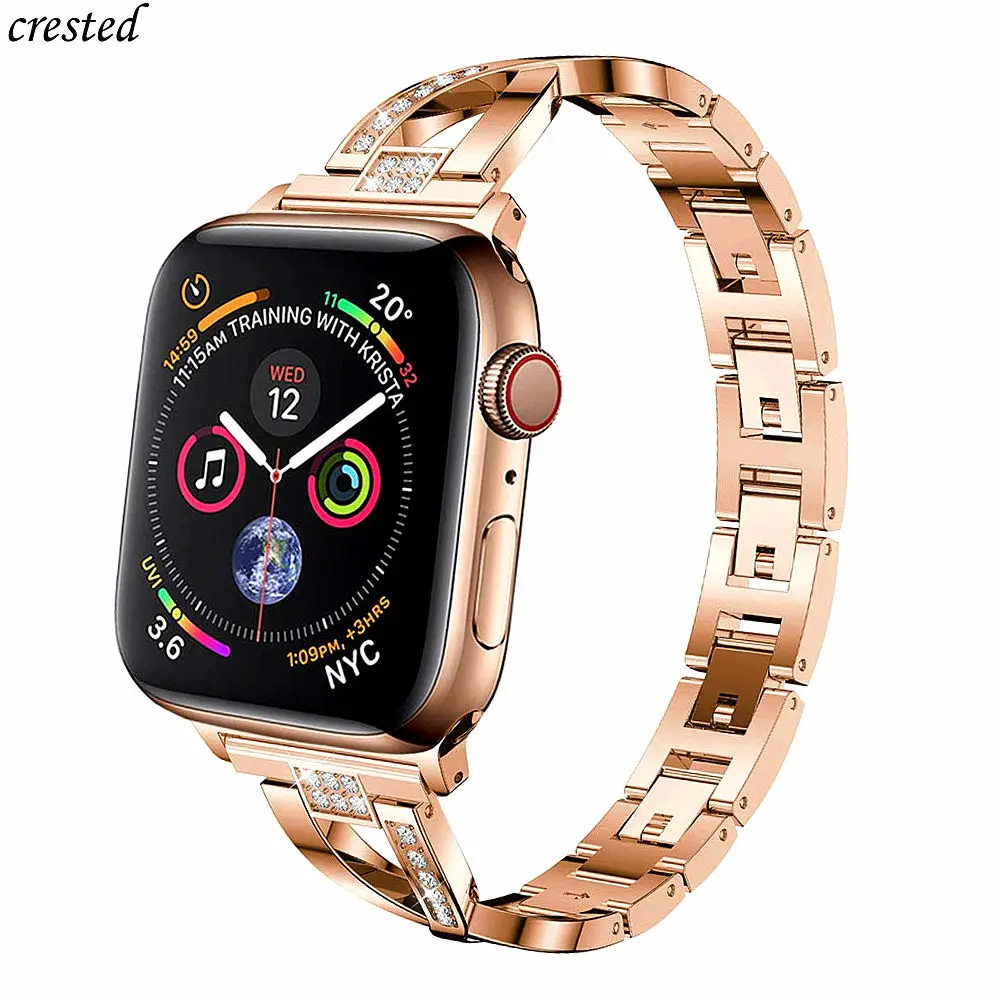 316L Stainless steel band For Apple Watch 44mm 40mm 38mm 42mm Metal Rhinestone watchband bracelet iWatch series 3 4 5 se 6 strap
316L Stainless steel band For Apple Watch 44mm 40mm 38mm 42mm Metal Rhinestone watchband bracelet iWatch series 3 4 5 se 6 strap
